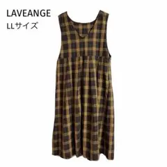 LAVEANGE ラビアンジェ チェックプリーツジャンスカ ワンピース　LL