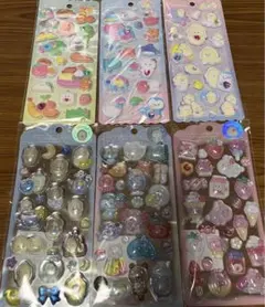 つぶらな瞳の仲間たち　ウォーターシール/ぷくぷくシール