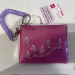 新品　スプリング付クリアポーチ　ヤングオイスター