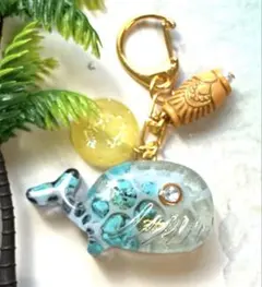 海レジン タコのオルゴナイト キーホルダー - メルカリ