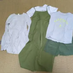 NAVY 130 サロペットとTシャツ、ワンピースセットのサムネイル