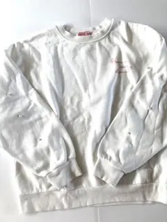 クマプリント パール付きトレーナー