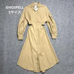 ♦︎新品タグ付☆GHOSPELL シャツワンピース　パフスリーブ　大胆カットアウトのサムネイル