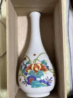 有田焼 花瓶 花器 陶器製 木箱付きのサムネイル