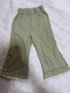 オリーブグリーン フレアパンツ 90cm