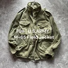 70s【USA製】U.S. ARMY M-65米国実物フィールドジャケット古着M