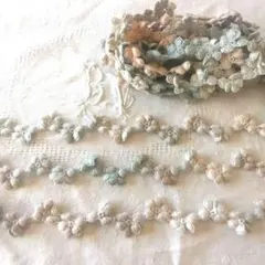 【3.5m】　斑染のフラワーケミカルレース