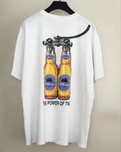 ビンテージ 90s ビール企業T Tシャツ 両面プリント シロTのサムネイル