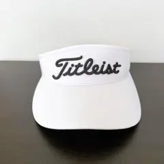 Titleist タイトリスト　ゴルフ　サンバイザー　ホワイト×ブラック