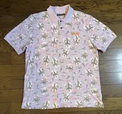 STÜSSY 幾何学模様 ポロシャツ L Stussy ポロシャツ Lサイズ 総柄 - メルカリ