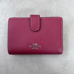 COACH ミディアム コーナー ジップ ウォレット　ピンク系のサムネイル