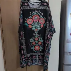 antiqua インド綿 花柄チュニックのサムネイル