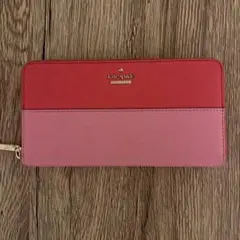 kate spade 長財布 レッド ピンク