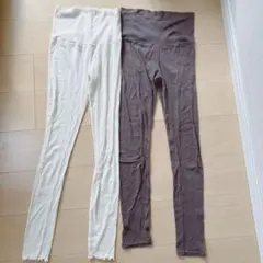 マタニティレギンス★タイツ★パンツ2色セット M-L
