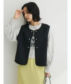 Chocolraffinerobe　ショコラフィネローブ　レディース　ベスト　黒