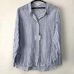 no.1745新品OPAQUE.CLIPストライプ 2WAY長袖シャツ