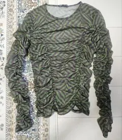 ZARA シースルートップス M