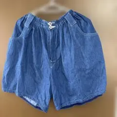 b.club デニムブルー ショートパンツ