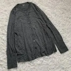 Eddie Bauer (PL) コットン 総柄 ニットセーター グレー