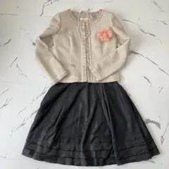 SMサイズ✨綺麗系ママスーツ JUSGLITTY ツイード フレア　卒入園式