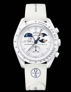 即日匿名発送 未使用 正規店購入 白✖白 swatch omega SNOOPY OMEGA（オメガ） Snoopy OMEGA Swatch BIOCERAMIC MoonSwatch Mission