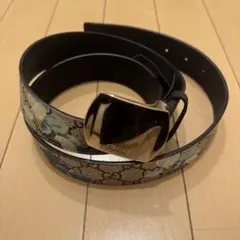 グッチ GUCCI GGスプリーム GG柄 スネーク プリント ベルト メンズ