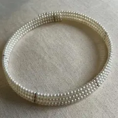 天然淡水真珠　チョーカーネックレス