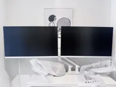 MSI 27インチ 白 モニター 2台 iggy モニターアーム付 セット MSI 27インチ 白 モニター 2台 iggy モニターアーム付 セット - メルカリ