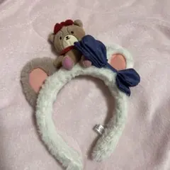 ユニバ カチューシャ キティちゃん くま りぼん タイニーチャム