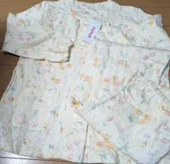 GUNZEグンゼ　 花柄パジャマ 　Mサイズ　イエロー