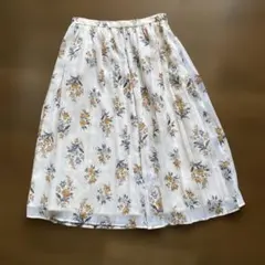 花柄　スカート オレンジのサムネイル