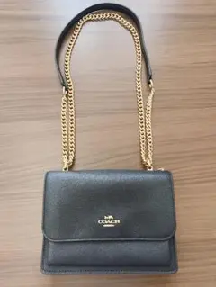 コーチ ショルダーバッグ 3way クレア ウィズ リニア キルティング 黒 