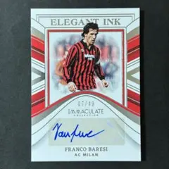 ACミラン フランコ・バレージ サイン入りユニフォーム フランコ・バレージ 直筆サインフォト ACミラン 1990