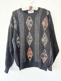 63892イタリア製MUGGER メンズセーターグレー他L