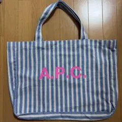 A.P.C. ストライプ トートバッグ
