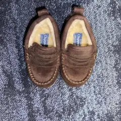 ブラウン スエード モカシン キッズ用