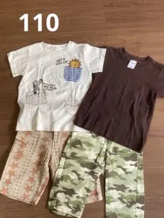【MPS】ハーフパンツ×2・半袖Tシャツ×2 子ども服まとめ売り 110