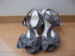 ★ジルスチュアート jill stuart リボン付きサンダル23㎝★