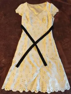 ★Pinky girls LUX★ワンピース★ホワイト★花柄