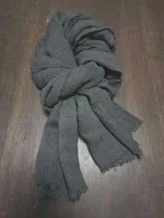 グレー 大判ストール アングリッド