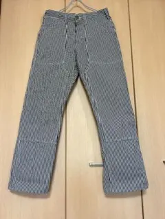 KAPITAL キャピタルヒッコリーワークパンツ　未使用新品　セットアップ可能 KAPITAL キャピタルヒッコリーワークパンツ 未使用新品 セットアップ
