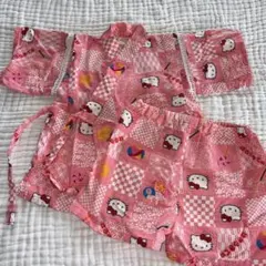 ハローキティ 甚平セット 80cm ピンク