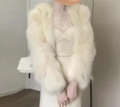 最終価格 タオバオ ワンホンファーアウター