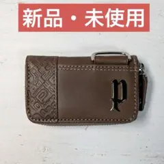 POLICE キーケース 牛革イタリーレザー新品 グレーカーキのサムネイル