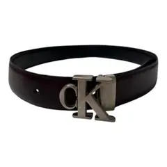 Calvin Klein リバーシブル ベルト レザー ダークブラウン ブラックのサムネイル