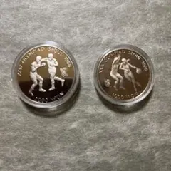 1988年 ソウルオリンピック 記念硬貨 2種セット