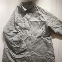 グレー ステンカラーコート