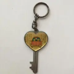 【匿名配送】ペンギン カップル　お守りキーホルダー　昭和レトロ