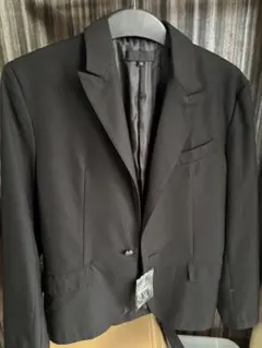 ブラック テーラードジャケット XL