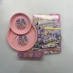 アイドル　プリキュア　9点セット　キャラクター食器セット　ノート4冊
